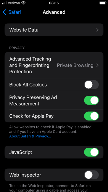 Safari Mobile - Cookies.jpeg
